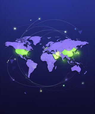 World map visualization illustrating new streaming markets unlocked through a global discovery rollout